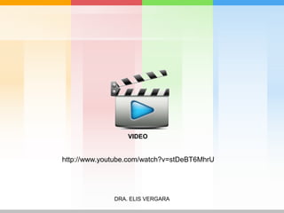 VIDEO 
http://www.youtube.com/watch?v=stDeBT6MhrU 
DRA. ELIS VERGARA 
 