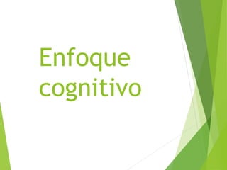 Enfoque
cognitivo
 