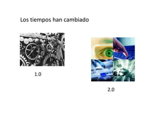 Los tiempos han cambiado
2.0
1.0
 