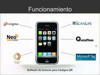 Funcionamiento Software de lectores para Códigos QR 