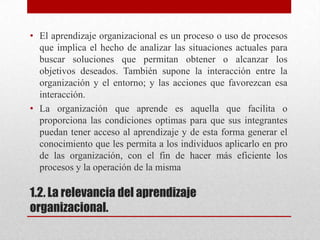 Aprendizaje organizacional | PPTX