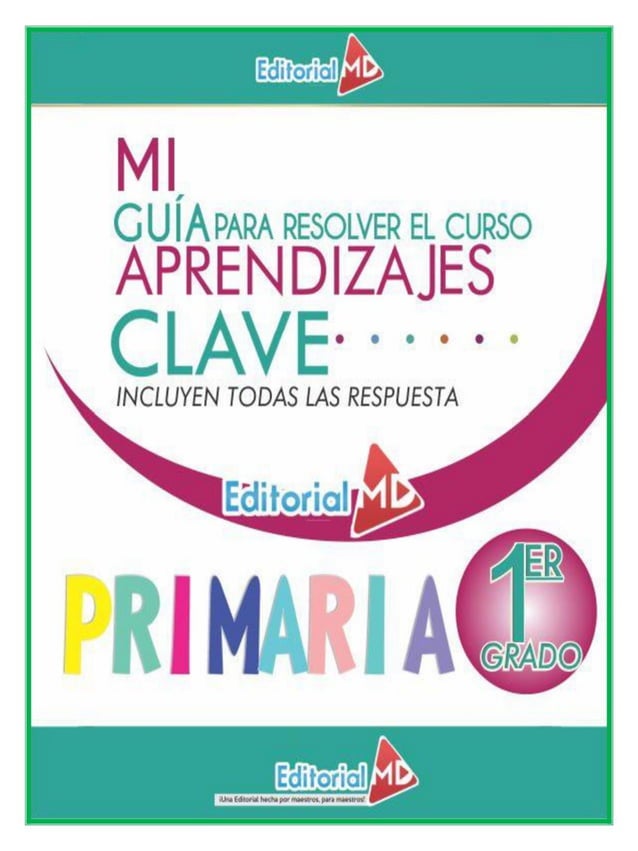 Aprendizajes clave primero de primaria PDF