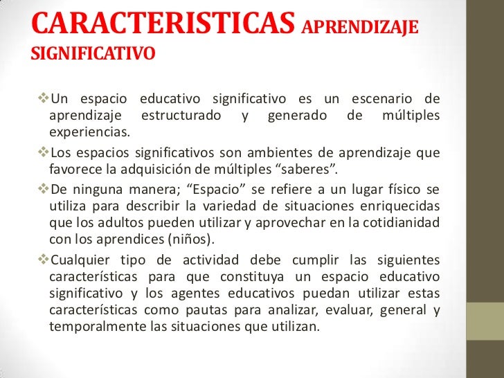 Aprendizaje significativo