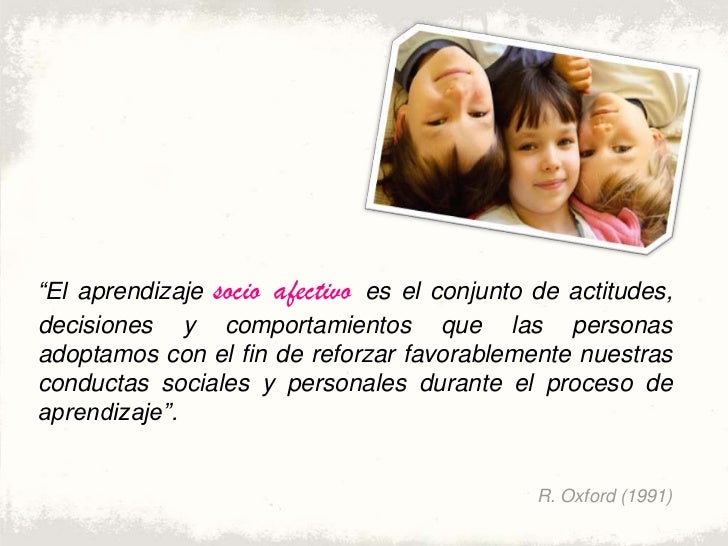 Aprendizaje socioafectivo