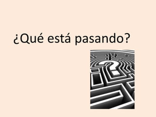 ¿Quéestápasando?