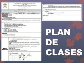 PLAN
DE
CLASES
 