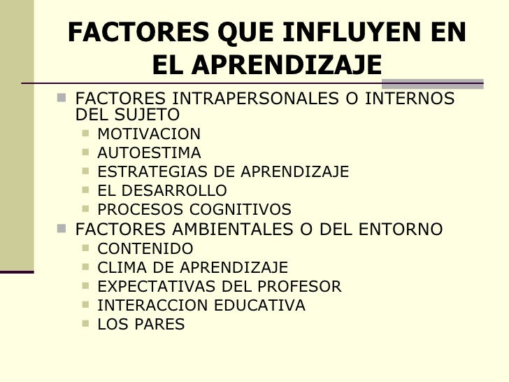 Dimensiones del aprendizaje y factores que influyen en el logro del m… Dimensiones del aprendizaje y factores que influyen en el logro del m…