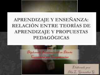 Elaborado por:
Ilka L. González G.
Diplomado Internacional en Diseño
Curricular por Competencias
 