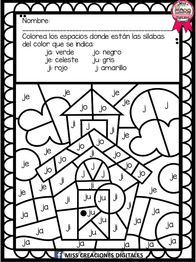 Silabas Con Dibujos Para Colorear / Aprendo silabas coloreando pdf