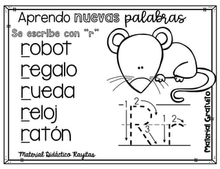Rr Raton Aprendo y trazo el abecedario. Preescolar | PDF