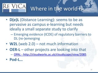 European universities focus on content and service more then on technological facilities and platforms