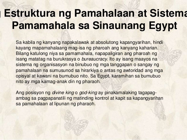 Sinaunang Kabihasnan sa Egypt