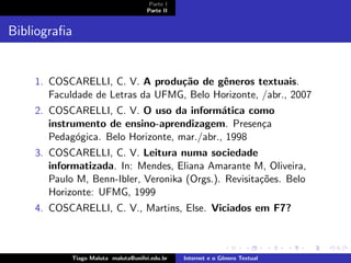 Internet e o Genero Textual