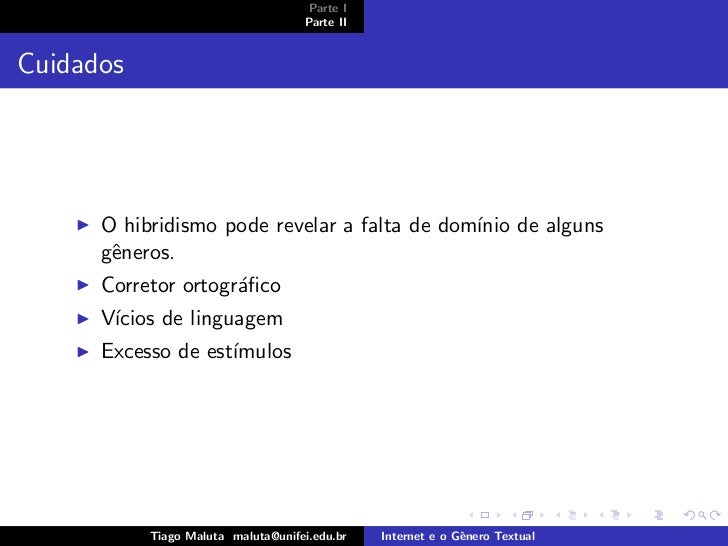 O Genero Textual Em Analise Tem Como Assunto A Internet