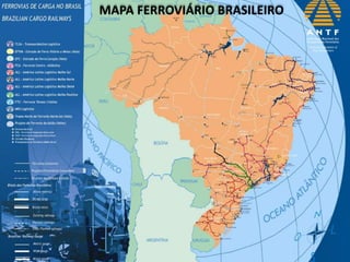 MAPA FERROVIÁRIO BRASILEIRO
 
