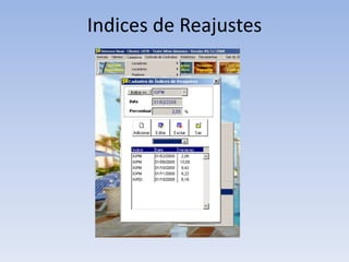Indices de Reajustes