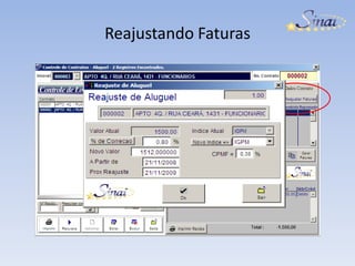 Reajustando Faturas
