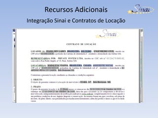 Recursos AdicionaisIntegração Sinai e Contratos de Locação