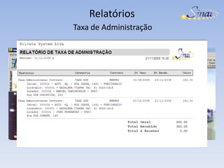 RelatóriosFaturas  Recebidas no Período