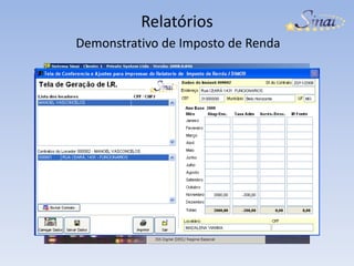 RelatóriosTaxa de Administração