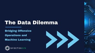 Bridging Offensive
Operations and
Machine Learning
The Data Dilemma
 