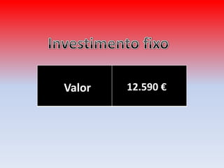 Investimento fixo