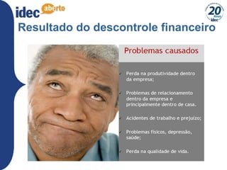 12
Resultado do descontrole financeiro
 