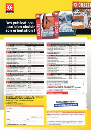 18 RENTRÉE 2015 l GUIDE APRÈS LA 3e
Des questions sur l’orientation, les filières de formation et les métiers ? Pas d’hésitation :
contactez les conseillers en ligne de l’Onisep pour recevoir une réponse personnalisée,
immédiate (ou différée avec une réponse écrite documentée) et gratuite par courrier
électronique, chat ou téléphone à partir de www.monorientationenligne.fr.
Voici des exemples de questions… et de réponses !
Vos questions,
nos réponses…
Dès la rentrée prochaine, nous
emménageons dans une autre région.
Quelles sont les démarches à effectuer
pour l’entrée au lycée de ma fille ?
Vous devez contacter le service scolarité de la direction des
services départementaux de l'Éducation nationale où vous
allez résider pour connaître le calendrier de l'affectation
ainsi que les modalités d'admission en fonction des vœux
que vous avez émis. Si votre fille est scolarisée dans un
établissement public ou dans un établissement privé sous
contrat, c'est la décision d'orientation du principal du collège
d'origine qui sera prise en compte pour l'inscription au lycée.
Pour en savoir plus, vous pouvez consulter l’annuaire
des rectorats et des directions des services départementaux
de l'Éducation nationale sur le site :
http://www.education.gouv.fr/cid3/les-rectorats-les-
inspections-academiques.html.
Qu’est-ce que la sectorisation ?
La sectorisation consiste à affecter un élève dans un
établissement en fonction de son domicile, sauf demande
de dérogation de la part de la famille. Cette demande sera
satisfaite s’il reste des places non prises par les élèves du
secteur.
Le directeur académique des services de l'Éducation
nationale (DASEN) accorde les dérogations selon des
critères nationaux, par ordre de priorité :
1/ élèves en situation de handicap ;
2/ élèves nécessitant une prise en charge médicale
importante à proximité de l’établissement demandé ;
3/ élèves boursiers au mérite ;
4/ élèves boursiers sur critères sociaux ;
5/ élèves dont un frère ou une sœur est déjà scolarisé(e)
dans l’établissement souhaité ;
6/ élèves dont le domicile est situé en limite de secteur
et proche de l’établissement souhaité ;
7/ élèves suivant un parcours scolaire particulier.
Que faire après le bac pro ?
Le bac pro vise prioritairement l’insertion
dans la vie active. Cependant, de plus en
plus de bacheliers professionnels aspirent
à continuer des études supérieures. Sous
réserve d’un bon dossier, d’une forte
motivation, d’un travail soutenu et d’une
organisation rigoureuse, vous pouvez
poursuivre en brevet de technicien supérieur
(BTS) ou en brevet de technicien supérieur
agricole (BTSA), à temps plein ou par la
voie de l’apprentissage. Des dispositifs
d’accompagnement destinés aux bacheliers
professionnels sont mis en place dans un
certain nombre de lycées, pour favoriser
leur adaptation dans l'enseignement
supérieur. Renseignez-vous auprès du centre
d'information et d'orientation (CIO) le plus
proche de chez vous. De plus, les élèves ou les
apprentis ayant obtenu la mention « bien »
ou « très bien » sont admis prioritairement
en BTS dans une spécialité correspondant à
leur bac. Ceci dit, si votre objectif est d’ores et
déjà de continuer vos études après le bac, la
voie générale ou technologique sera, de toute
évidence, plus adaptée à vos ambitions.
Comment intégrer une
section sportive scolaire ?
En fonction des décisions d’orientation et de
votre niveau sportif (épreuves sportives en
lien avec la fédération, et examen médical),
vous pouvez intégrer une section sportive
scolaire. Pour vous aider, parlez-en à votre
professeur d’EPS et à votre entraîneur
de club sportif. Contactez directement
l’établissement qui vous intéresse et la
direction régionale de la jeunesse, des
sports et de la cohésion sociale (DRJSCS).
 