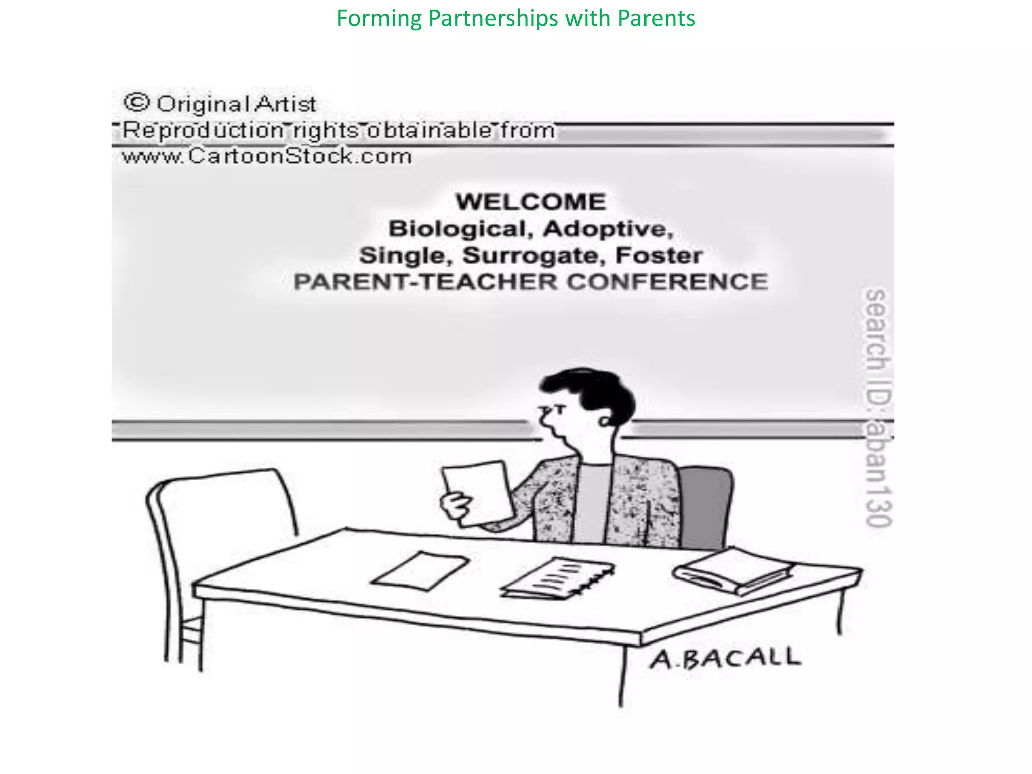 Forming Partnerships with Parents