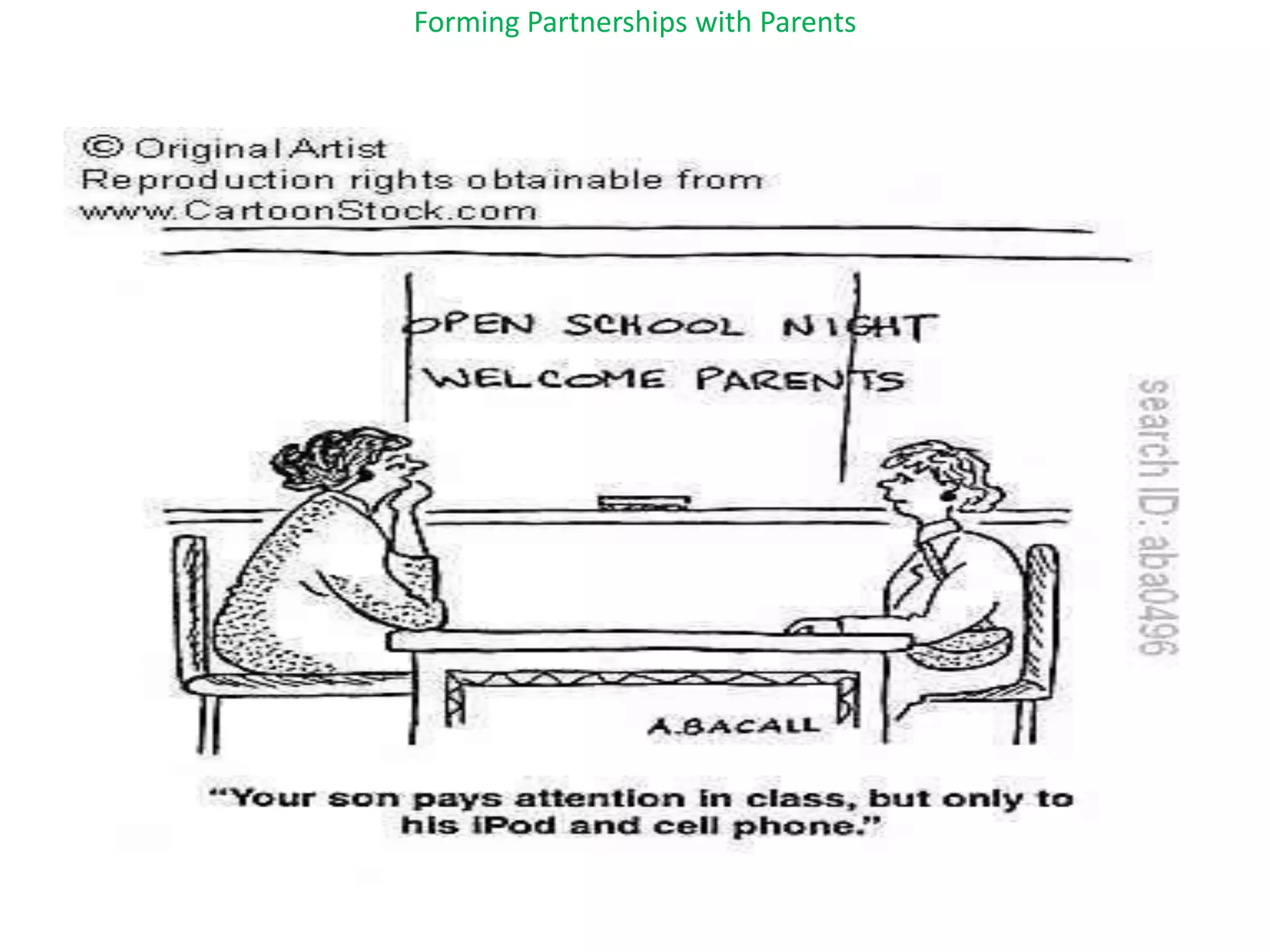 Forming Partnerships with Parents