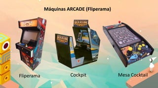 Máquinas ARCADE (Fliperama)
CockpitFliperama Mesa Cocktail
 