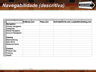 Navegabilidade (descritiva) 