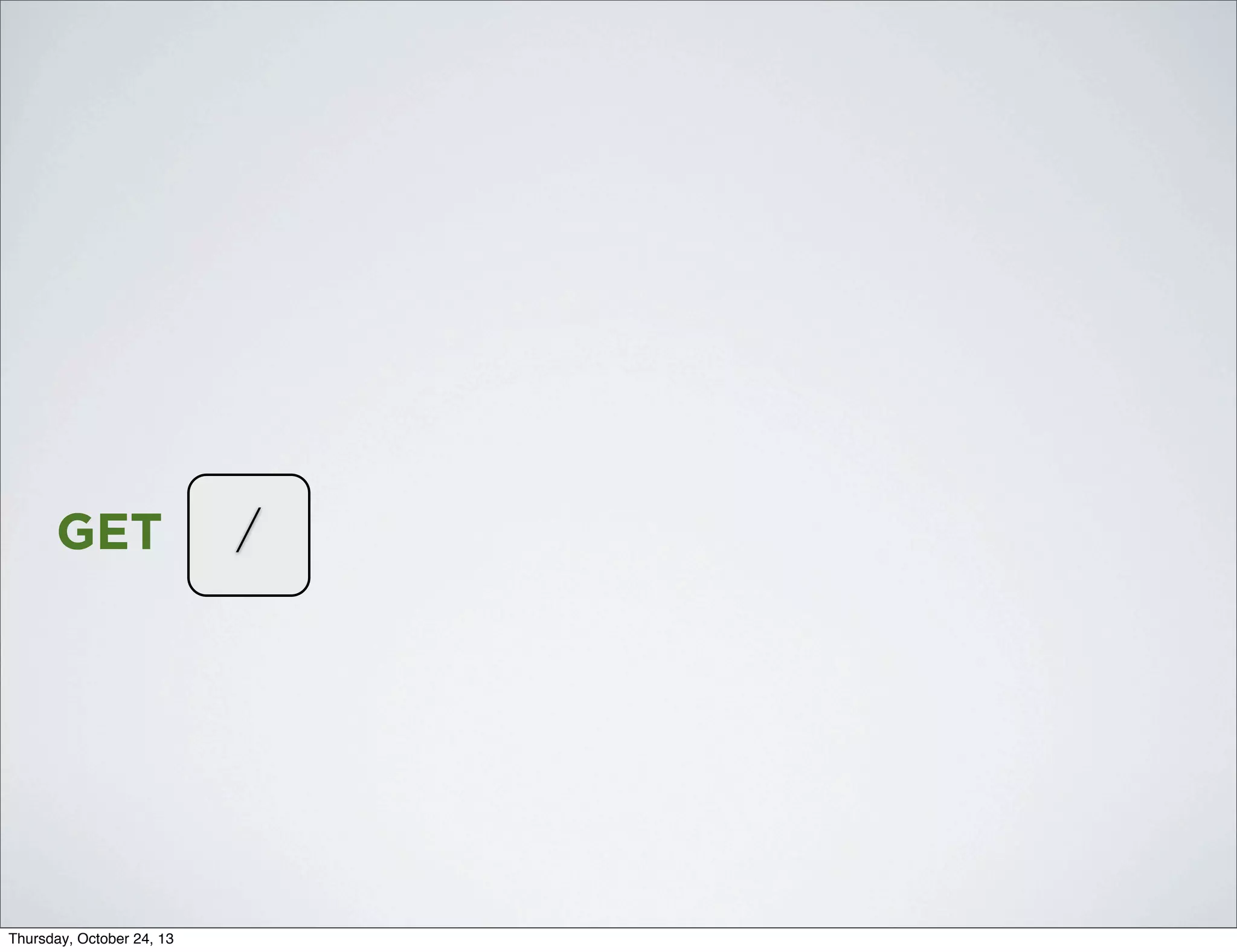 GET

Thursday, October 24, 13

/

 