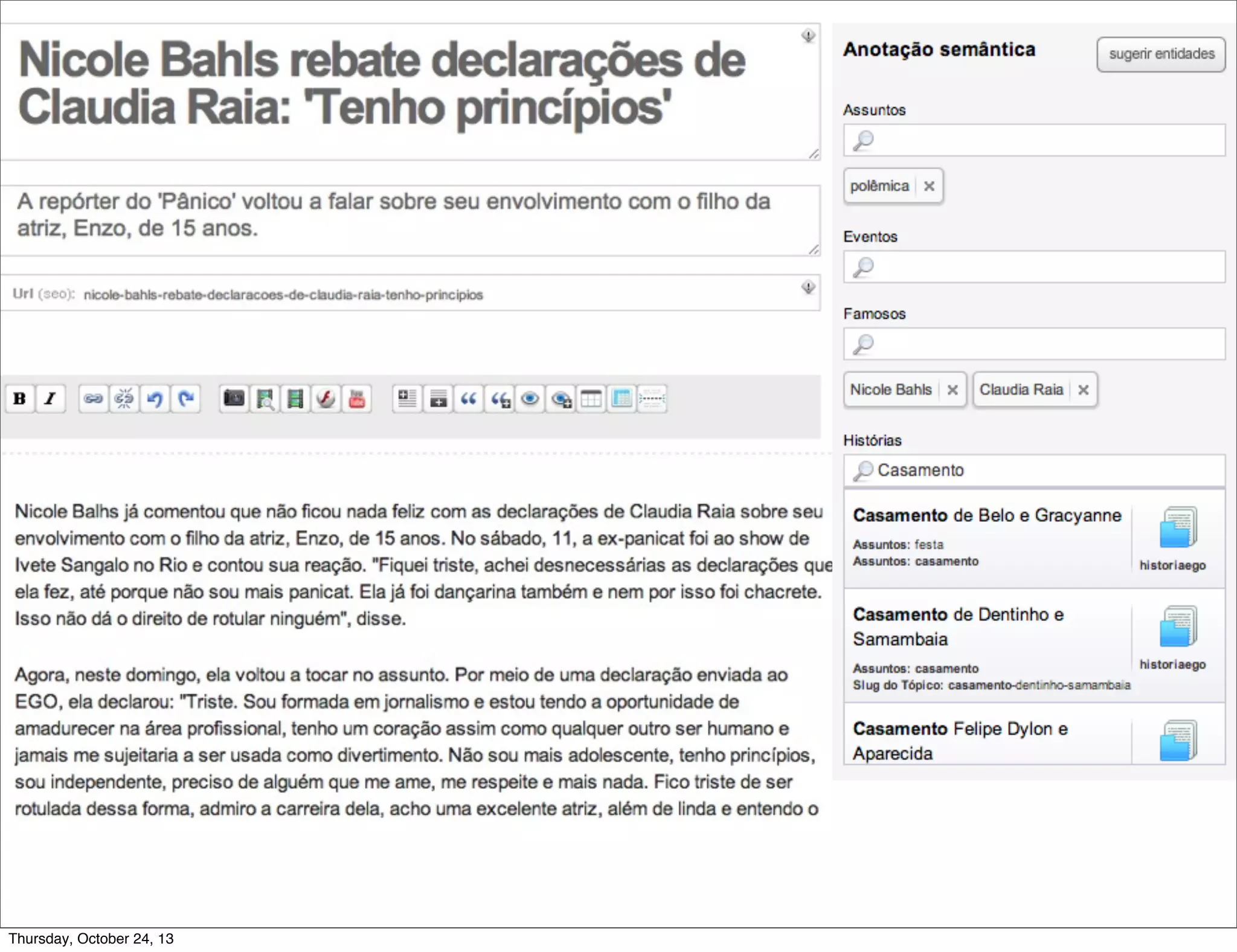 Thursday, October 24, 13

 