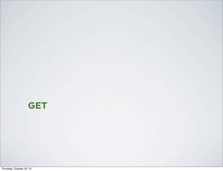 GET

Thursday, October 24, 13

 