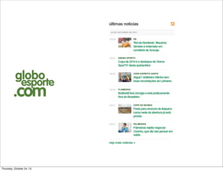 globo

esporte

.com

Thursday, October 24, 13

 