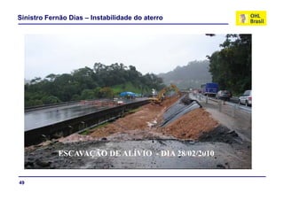 Sinistro Fernão Dias – Instabilidade do aterro




            ESCAVAÇÃO DE ALÍVIO - DIA 28/02/2010


49
 
