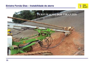 Sinistro Fernão Dias – Instabilidade do aterro


                              PERFURAÇÃO DOS TIRANTES




53
 