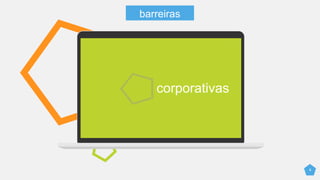 8
corporativas
barreiras
 