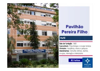 Pavilhão
Pereira Filho
82 leitos
 