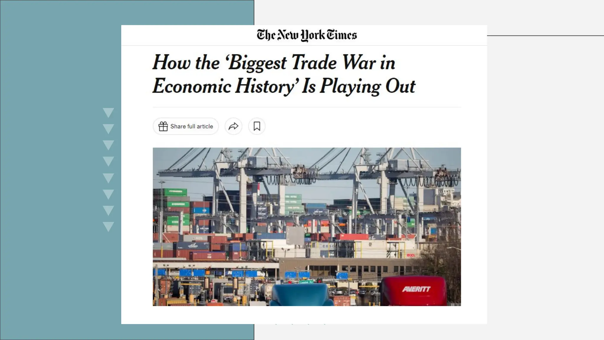 AP Research Presentation on US China Trade Conflict | PDF
