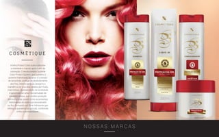 N O S S A S M A R C A S
A linha Protect Color nutre e devolve
a vitalidade e maciez após o uso da
coloração. O revolucionário Sublime
Color Protect System, que combina a
proteína hidrolisada do arroz e o extrato
de tamarindo, protege do desbotamento
dos fios, mesmo após as lavagens e
mantém a cor viva dos cabelos por muito
mais tempo. A preservação da tonalidade
é garantida por uma microemulsão de
silicones nobres, que confere proteção
térmica e solar, assim como as proteínas
hidrolisadas do arroz que reconstroem
os fios formando um filme hidratante que
reforça a queratina na cutícula, conferindo
brilho e penteabilidade.
 