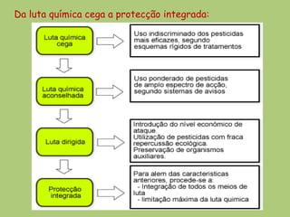 Da luta química cega a protecção integrada:
 