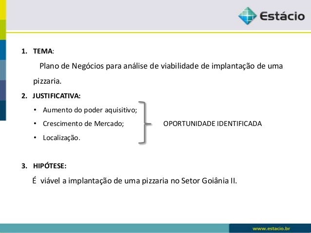 Apresentacao plano de negocios