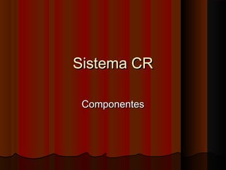 Sistema CR
Componentes

 
