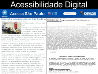 Acessibilidade Digital
 