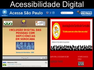 Acessibilidade Digital
 