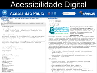 Acessibilidade Digital
 