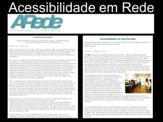 Acessibilidade em Rede
 