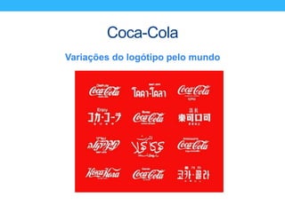 Coca-Cola
Variações do logótipo pelo mundo
 